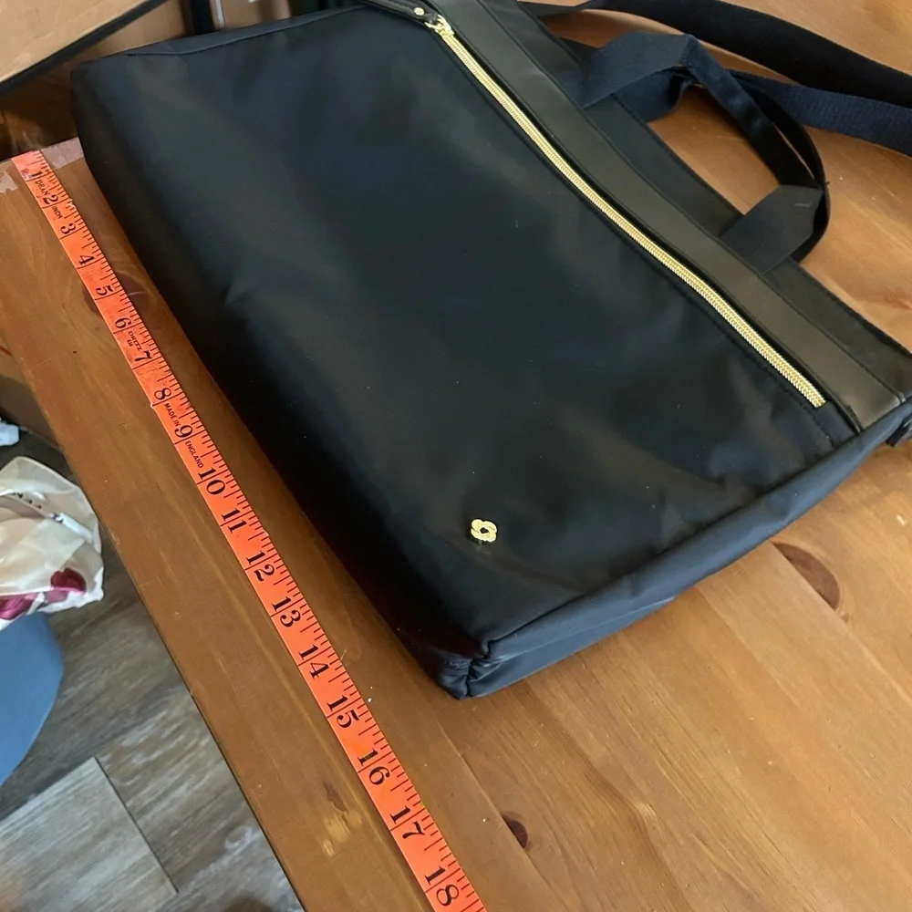 SAMSONITE SMARTSLEEVE CONVERTIBLE SLIM SOFT BRIEF LAPTOP CASE BLACK NYLON